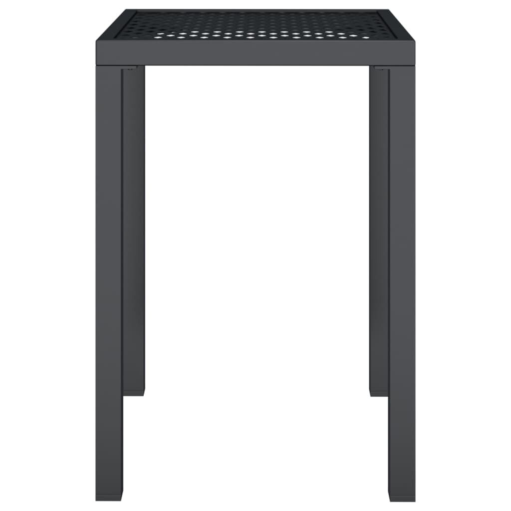 vidaXL Garden Table Anthracite 50x50x72 cm Steel
