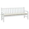 vidaXL Garden Bench Cushion Melange Cream 180x50x7 cm Fabric