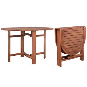 vidaXL Garden Table 120x70x74 cm Solid Acacia Wood