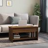 vidaXL Coffee Table Brown Oak 102x50x52.5 cm Engineered Wood