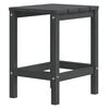 vidaXL Garden Adirondack Chairs with Footstool & Table HDPE Anthracite