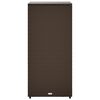 vidaXL Garden Storage Cabinet Brown 50x55x115 cm Poly Rattan