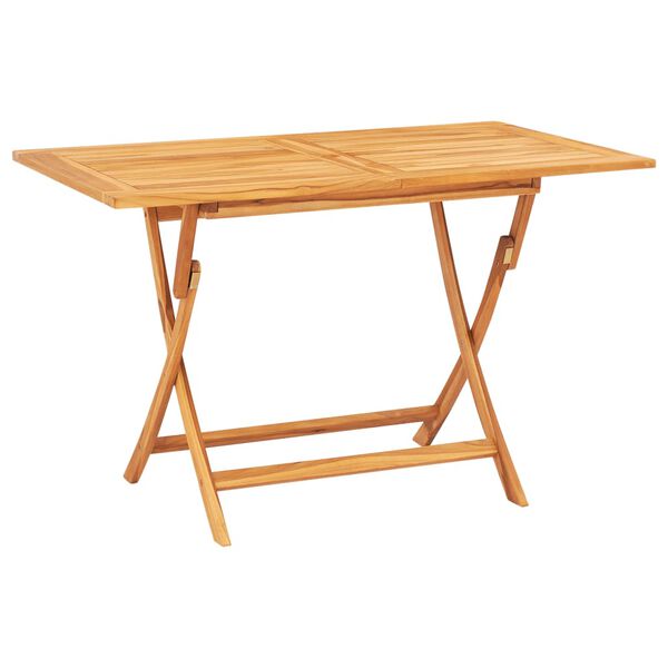 vidaXL 5 Piece Garden Dining Set Solid Wood Teak