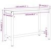 vidaXL Work Bench Frame Matte Black and Matte Red 110x50x79 cm Metal