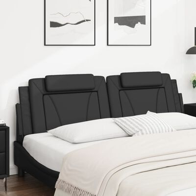 vidaXL Headboard Cushion Black 183 cm Faux Leather