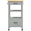 vidaXL Kitchen Trolley MONZA 48x40x90 cm Solid Wood Pine