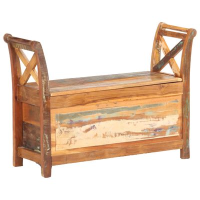 vidaXL Hall Bench 103x33x72 cm Solid Reclaimed Wood