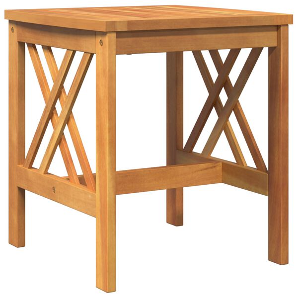 vidaXL Garden Side Table Brown 45x45x50 cm Solid Acacia Wood