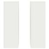 vidaXL Plant Stands 2 pcs White 24 x 24 x 75 cm Steel