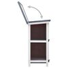 vidaXL Outdoor Rabbit Hutch 4 Doors Grey Wood