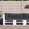 vidaXL Pallet Cushions 3 pcs Black Fabric