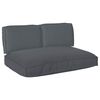 vidaXL Cushion Set 3 pcs Anthracite Oxford Fabric