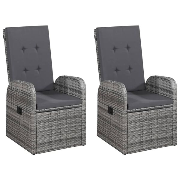 vidaXL 5 Piece Garden Dining Set Grey