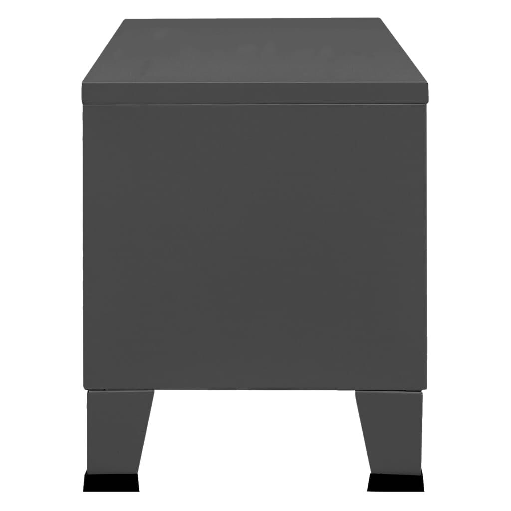 vidaXL Industrial TV Cabinet Anthracite 105x35x42 cm Metal