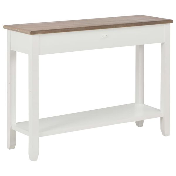 vidaXL Console Table White 110x35x80 cm Wood
