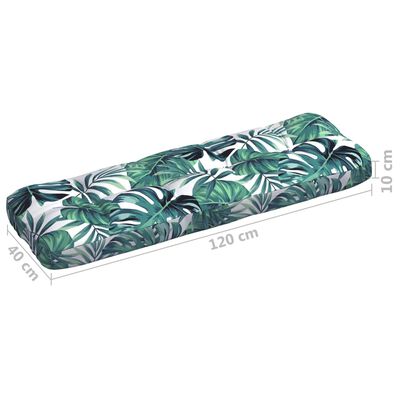 vidaXL Pallet Sofa Cushions 7 pcs Leaf Pattern