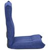 vidaXL Folding Floor Chair Blue Fabric