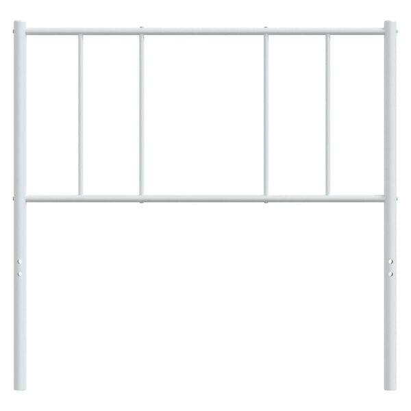 vidaXL Metal Headboard White 100 cm