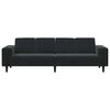 Sofa Set Black Velvet
