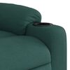 vidaXL Electric Massage Recliner Chair Dark Green Fabric