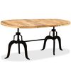 vidaXL Dining Table Solid Mango Wood and Steel 180 cm