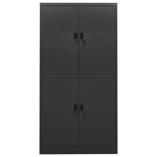 vidaXL Office Cabinet Anthracite 90x40x180 cm Steel