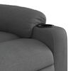 vidaXL Electric Massage Recliner Chair Dark Grey Fabric