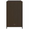 vidaXL Garden Storage Cabinet Brown 83x45x76 cm Poly Rattan