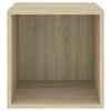 vidaXL Wall Cabinet Sonoma Oak 37x37x37 cm Engineered Wood