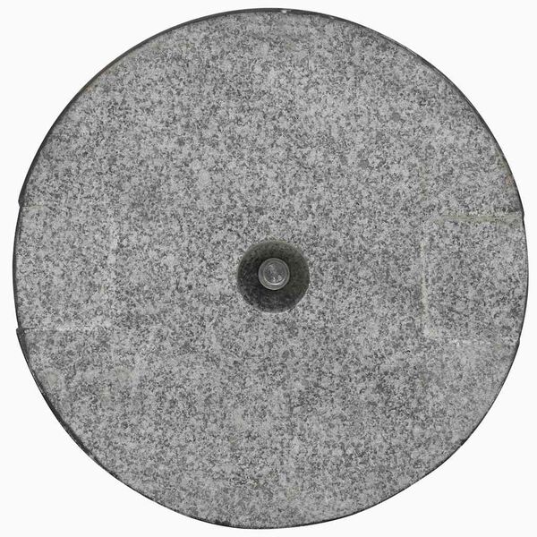 vidaXL Parasol Base Granite 20 kg Round Black
