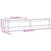 vidaXL Garden Planter 180x31x31 cm Impregnated Wood Pine
