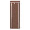 Fabric Shoe Cabinet with Cover 162 x 57 x 29 cm Brown