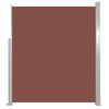 vidaXL Retractable Side Awning 120 x 300 cm Brown