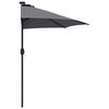vidaXL Garden Parasol Anthracite 294 x 150 x 224 cm Fabric