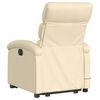 vidaXL Electric Stand up Massage Recliner Chair Cream Fabric