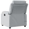 vidaXL Massage Recliner Chair Light Grey Fabric