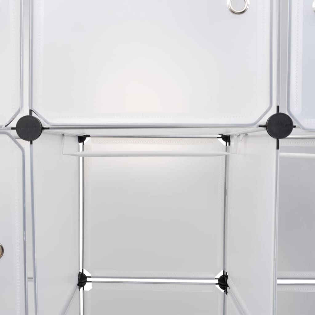 vidaXL Modular Cabinet 14 Compartments White 37x146x180.5 cm