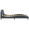 vidaXL Bed Frame "Dover" Dark Grey 137x190 cm Double Velvet