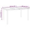 vidaXL 5 Piece Garden Dining Set Black Steel and Textilene