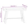 vidaXL Bench 80 cm Solid Wood Teak