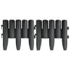 vidaXL Lawn Edgings 36 pcs Anthracite 990 cm Polypropylene