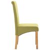 vidaXL Dining Chairs 4 pcs Green Fabric