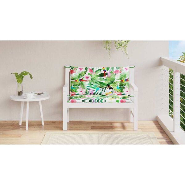 vidaXL Garden Bench Cushions 2pcs Multicolour 100x50x7cm Fabric