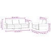 vidaXL 2 Piece Sofa Set with Cushions Dark Green Velvet