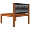 vidaXL 4 Piece Garden Lounge Set with Cushions Cream Wood Acacia&Rope