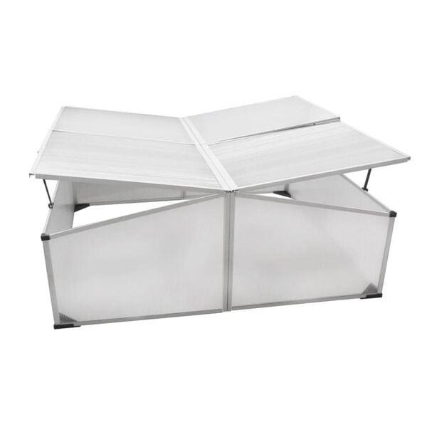 vidaXL Cold Frame 4 Lids 108x110x41 cm