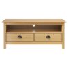 vidaXL TV Cabinet Hill Honey Brown 110x40x47 cm Solid Pine Wood