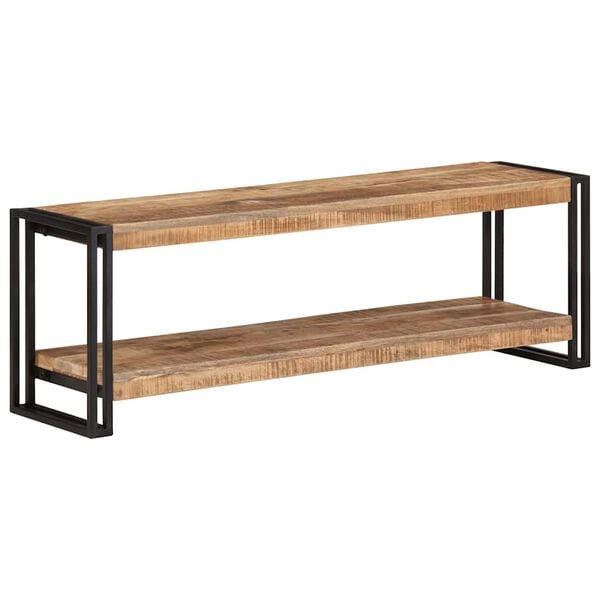 vidaXL TV Cabinet 120x30x40 cm Rough Mango Wood