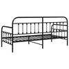 vidaXL Daybed Frame with Headboard Black 100 x 200 cm Steel