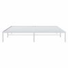 vidaXL Metal Bed Frame without Mattress White 193x203cm
